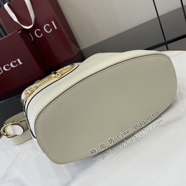 Gucci專櫃古馳2025春夏系列最新款水桶包手提單肩斜挎女包 jh2618型號：833660